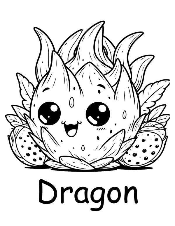 Tranh tô màu các loại quả 8