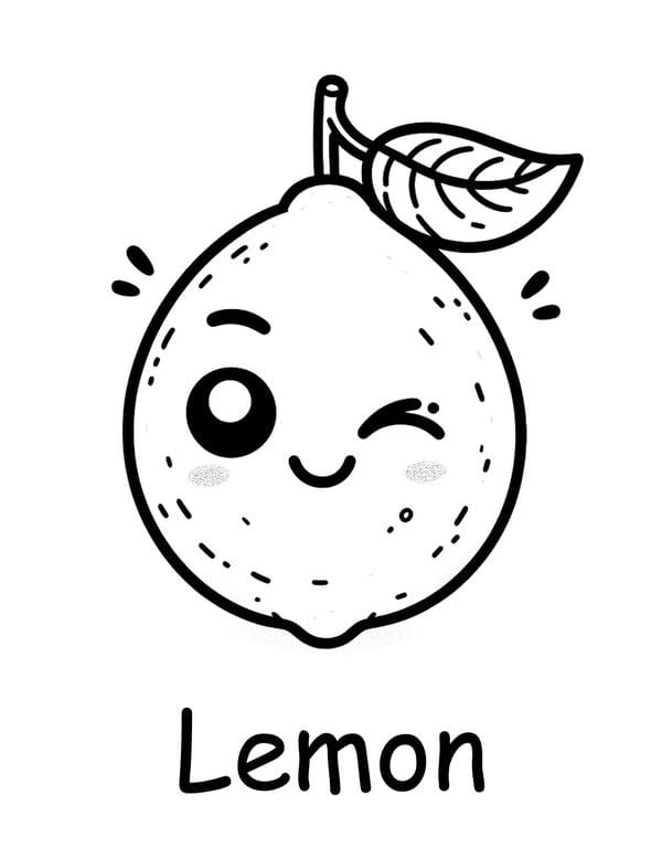 Tranh tô màu các loại quả 9