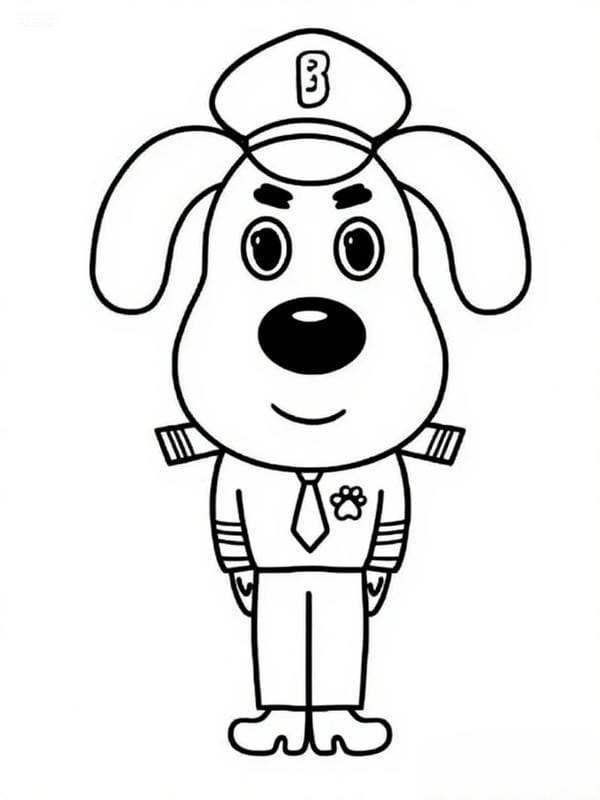 Tranh tô màu chó cứu hộ (11)