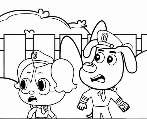 Tranh tô màu chó cứu hộ (13)