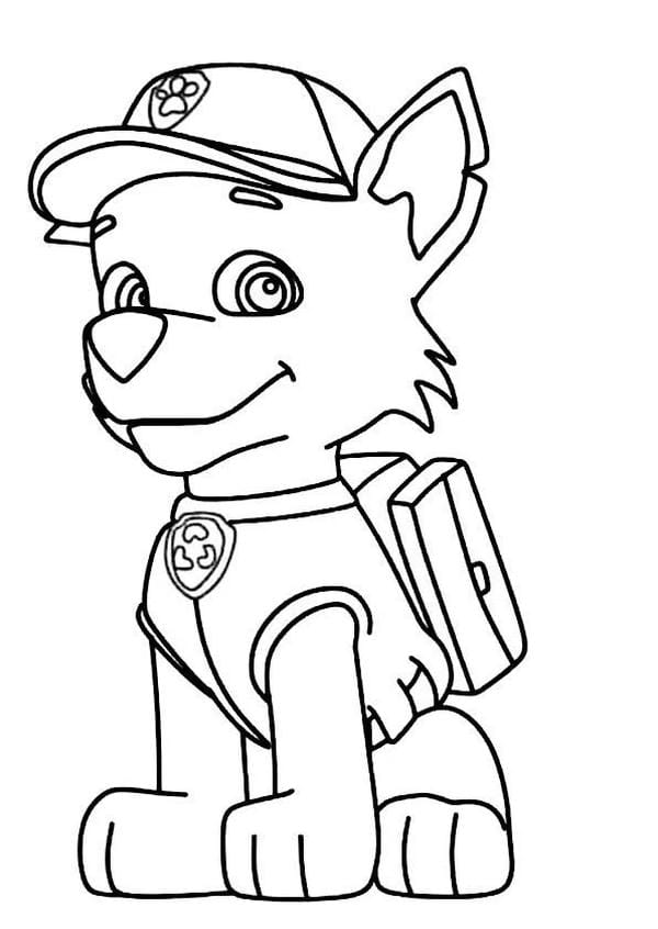 Tranh tô màu chó cứu hộ (19)