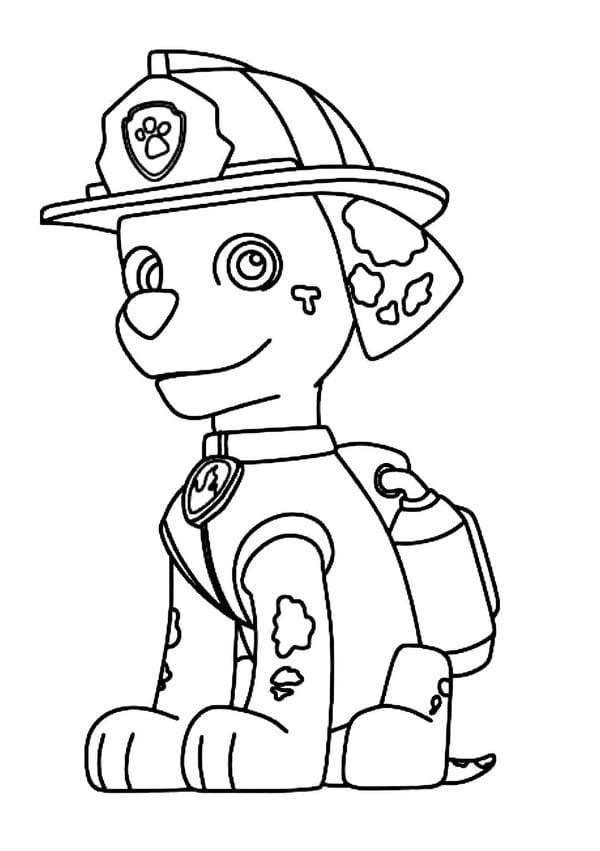 Tranh tô màu chó cứu hộ (20)