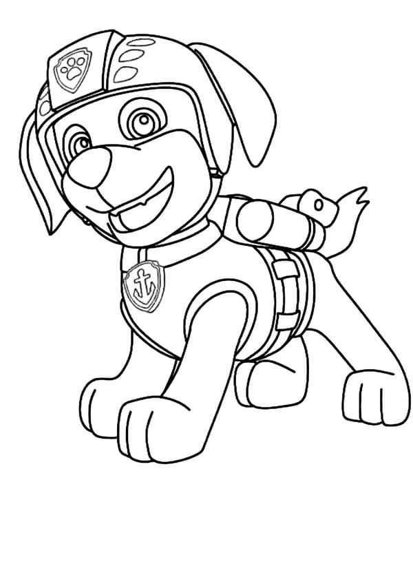 Tranh tô màu chó cứu hộ (23)