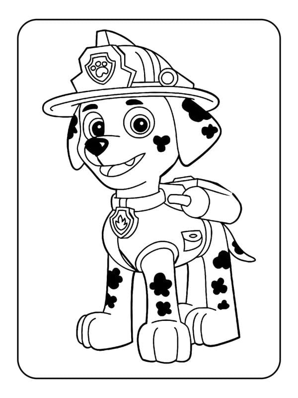 Tranh tô màu chó cứu hộ (26)