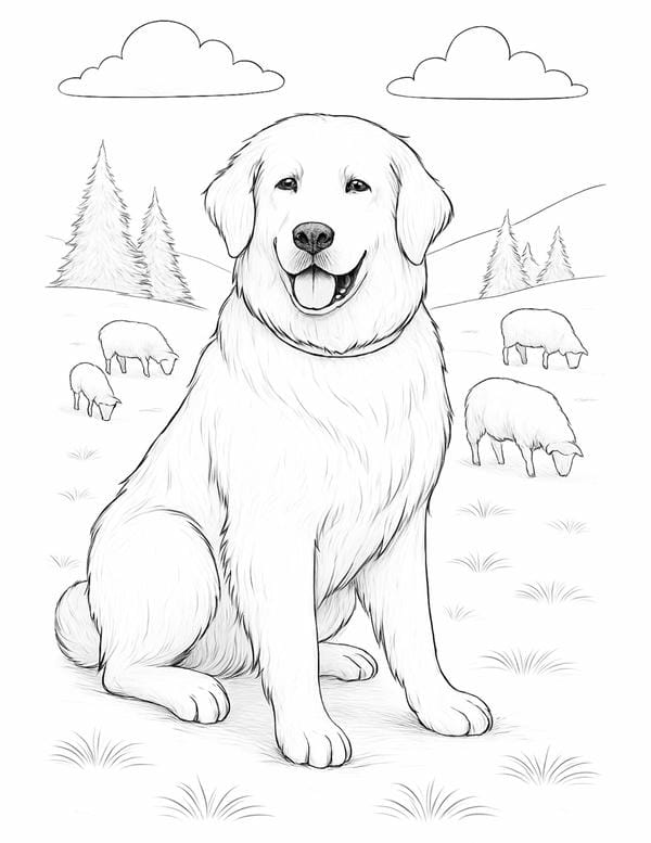 Tranh tô màu chó cứu hộ (5)