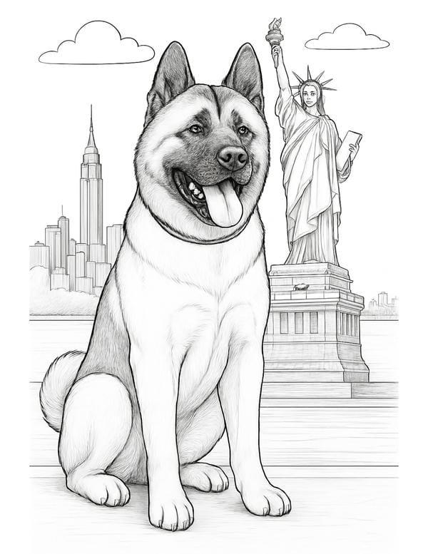 Tranh tô màu chó cứu hộ (7)