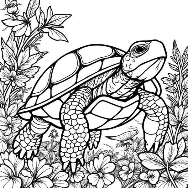 Tranh tô màu con rùa 22