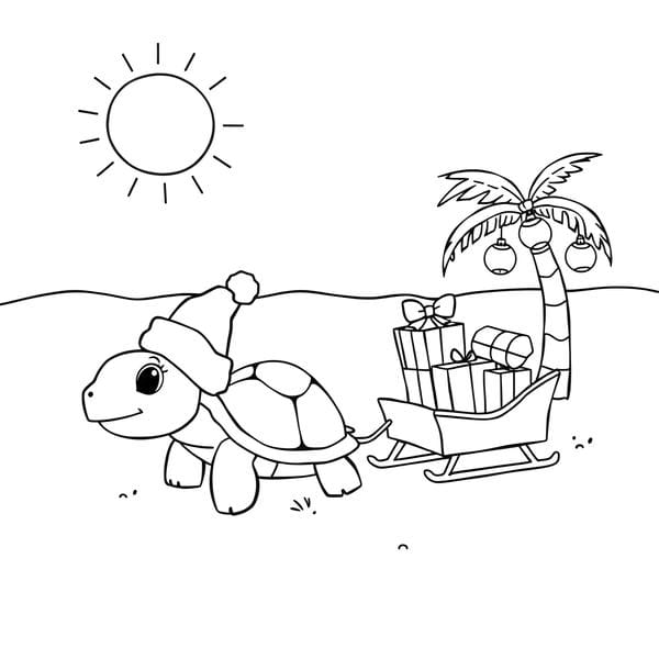 Tranh tô màu con rùa 31