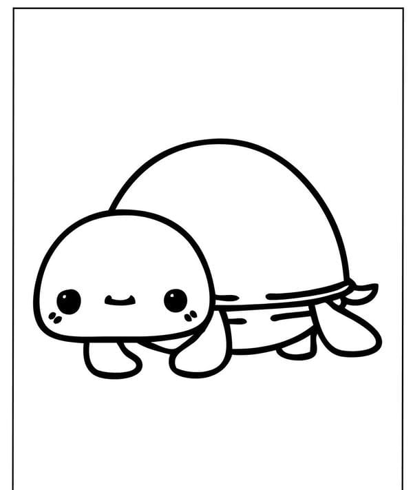 Tranh tô màu con rùa 4