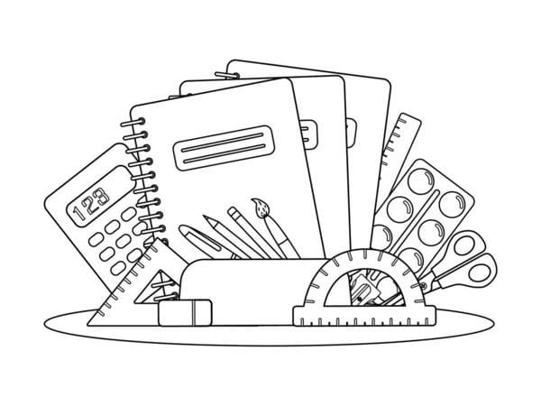 Tranh tô màu đồ dùng học tập 32