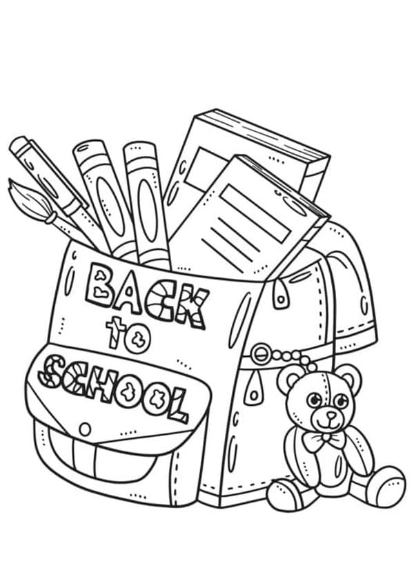 Tranh tô màu đồ dùng học tập 7