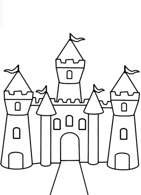 Tranh tô màu ngôi nhà cao tầng 12