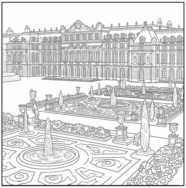 Tranh tô màu ngôi nhà cao tầng 9