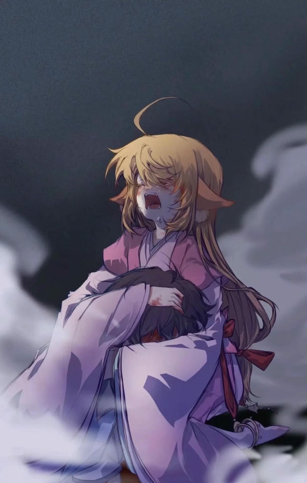 ảnh anime chibi nữ buồn