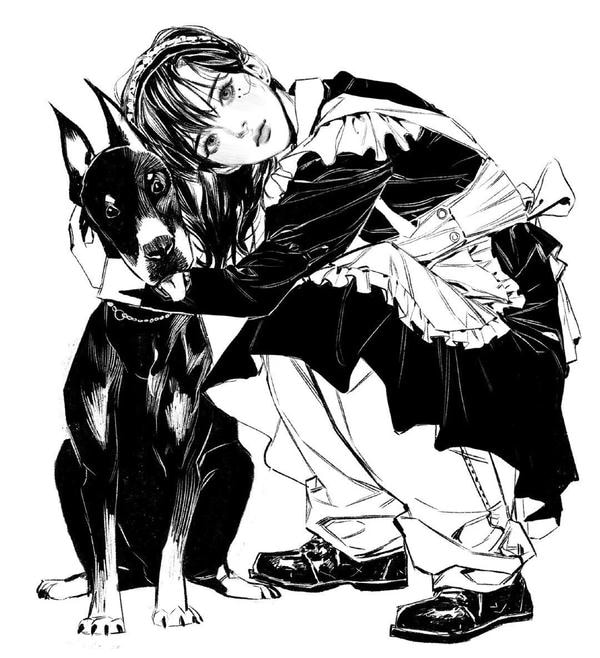 ảnh anime đen trắng 1