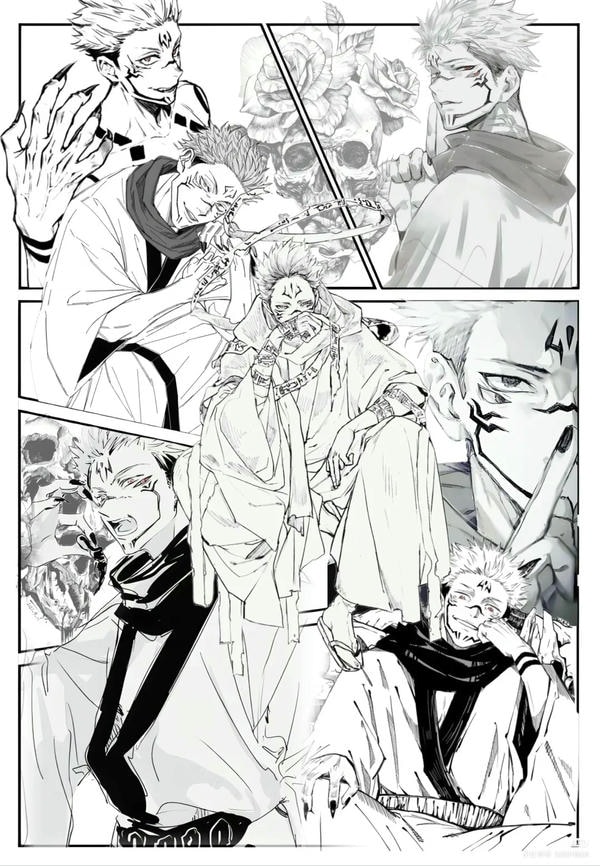 ảnh anime đen trắng 12