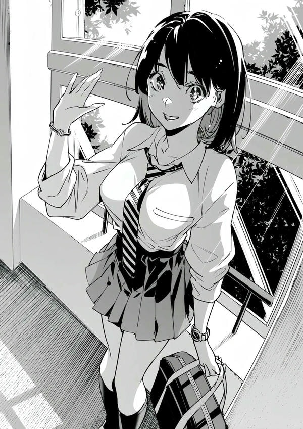 ảnh anime đen trắng 16