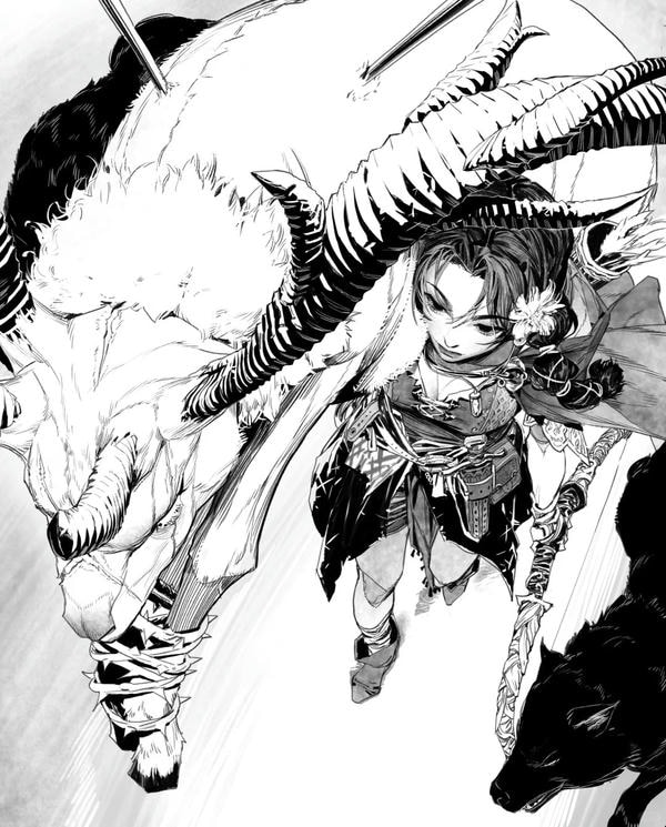 ảnh anime đen trắng 2