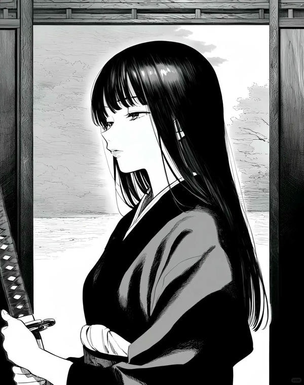 ảnh anime đen trắng 30