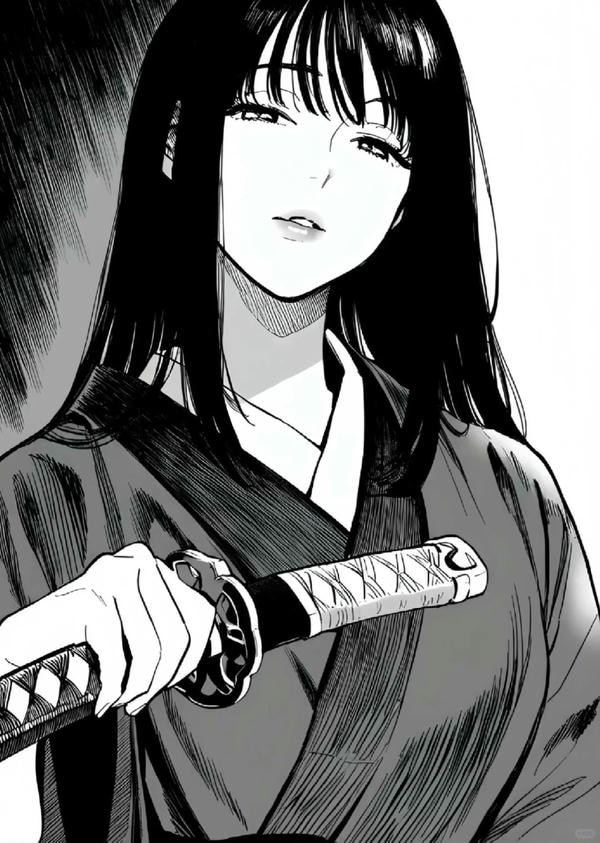 ảnh anime đen trắng 31