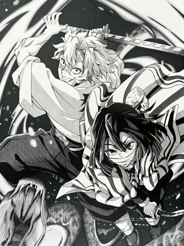 ảnh anime đen trắng 35