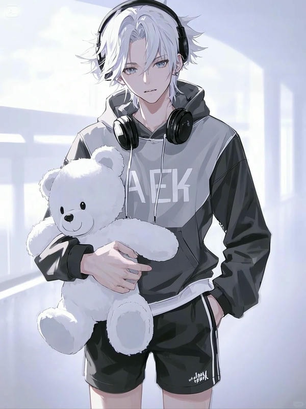 ảnh anime đẹp nam tóc trắng