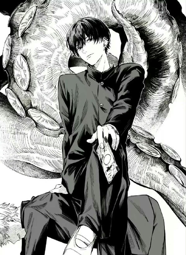 ảnh anime nam đen trắng 18