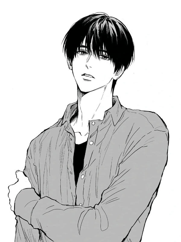 ảnh anime nam đen trắng 25