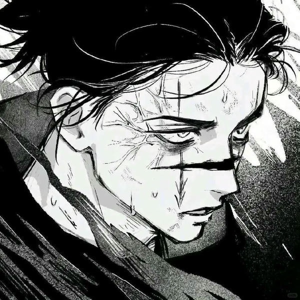 ảnh anime nam đen trắng 34