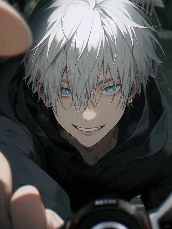 ảnh anime nam tóc trắng 13