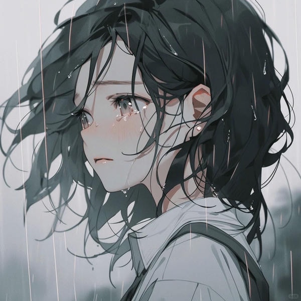 ảnh anime nữ buồn 14