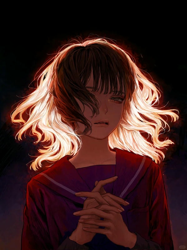 ảnh anime nữ buồn 18