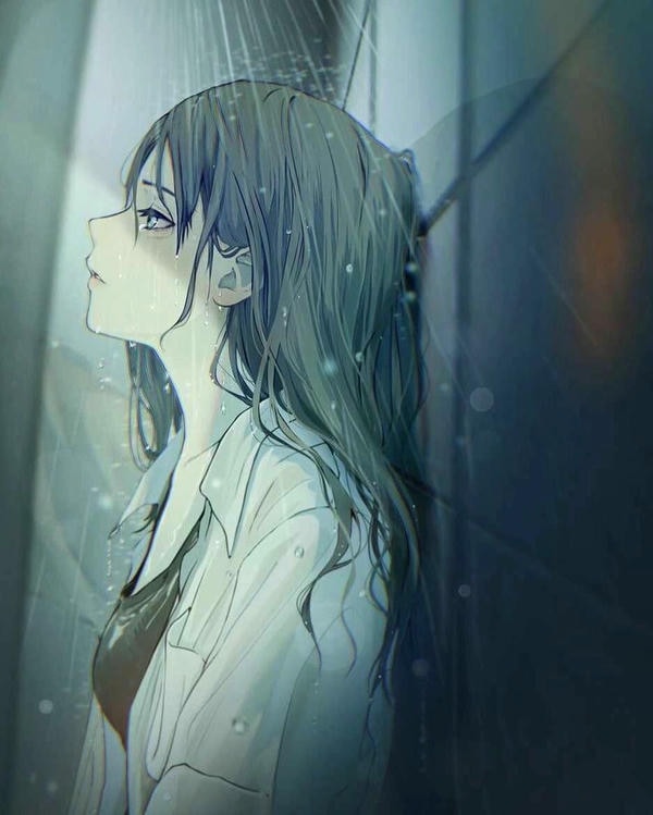 ảnh anime nữ buồn đẹp