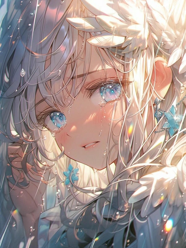 ảnh anime nữ buồn khóc