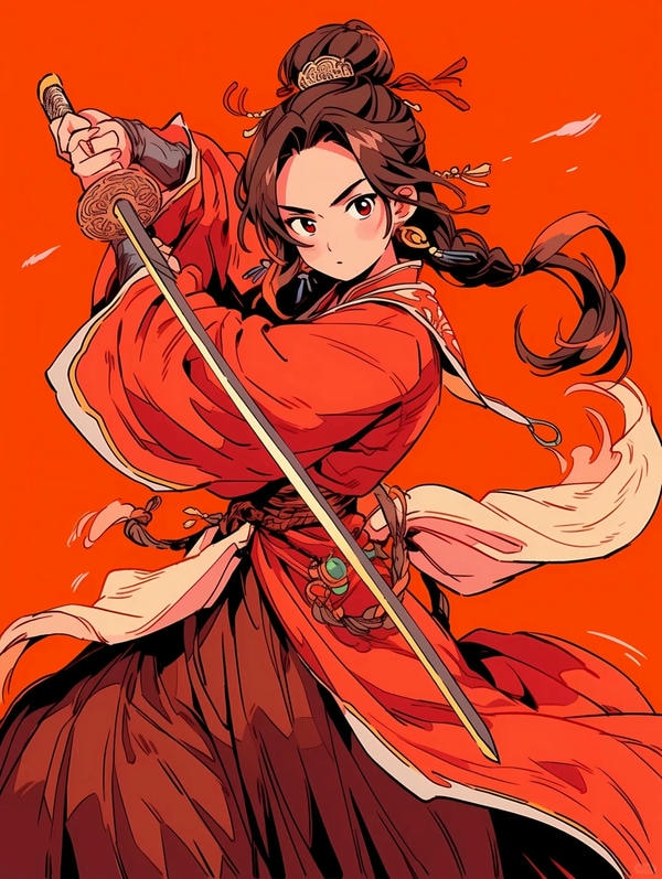 ảnh anime nữ cầm kiếm 11