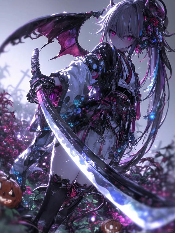 ảnh anime nữ cầm kiếm 17