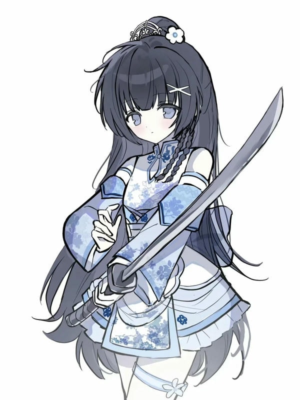 ảnh anime nữ cầm kiếm 25