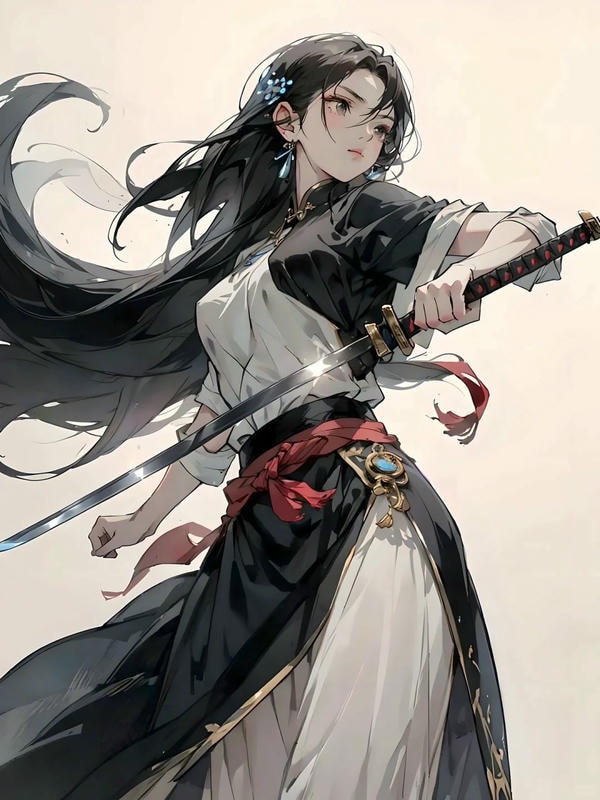 ảnh anime nữ cầm kiếm 26