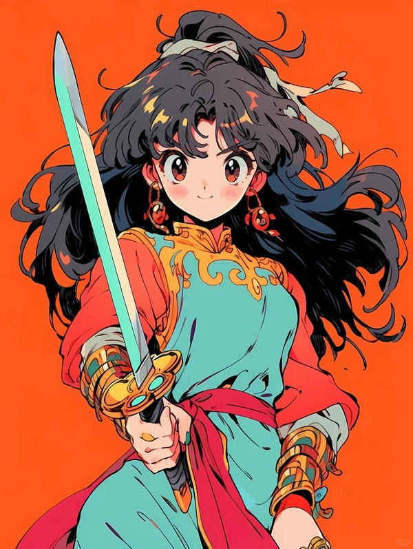 ảnh anime nữ cầm kiếm 28