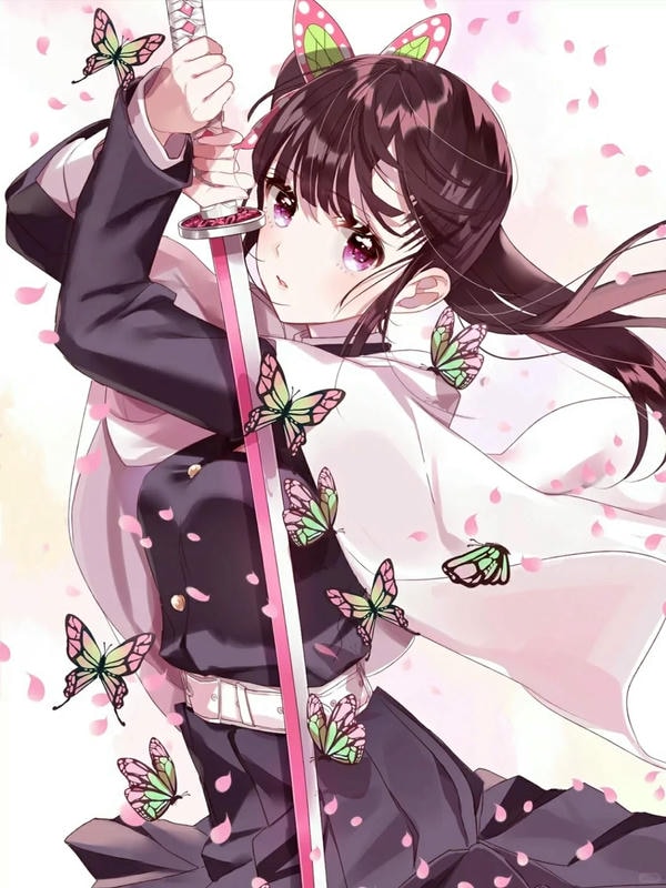 ảnh anime nữ cầm kiếm 32