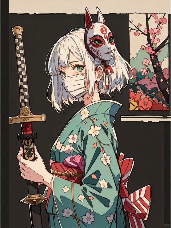 ảnh anime nữ cầm kiếm 35