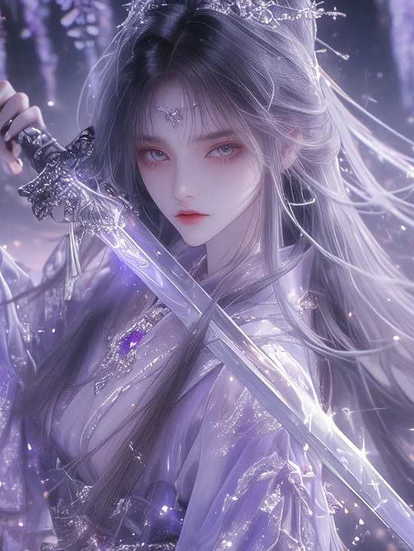 ảnh anime nữ cầm kiếm 37