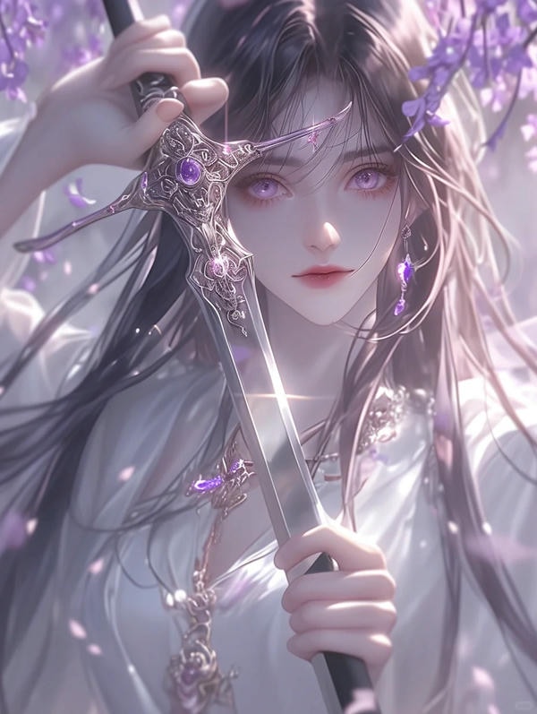 ảnh anime nữ cầm kiếm 38