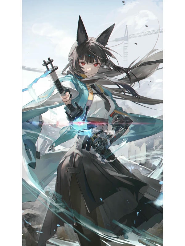 ảnh anime nữ cầm kiếm 7