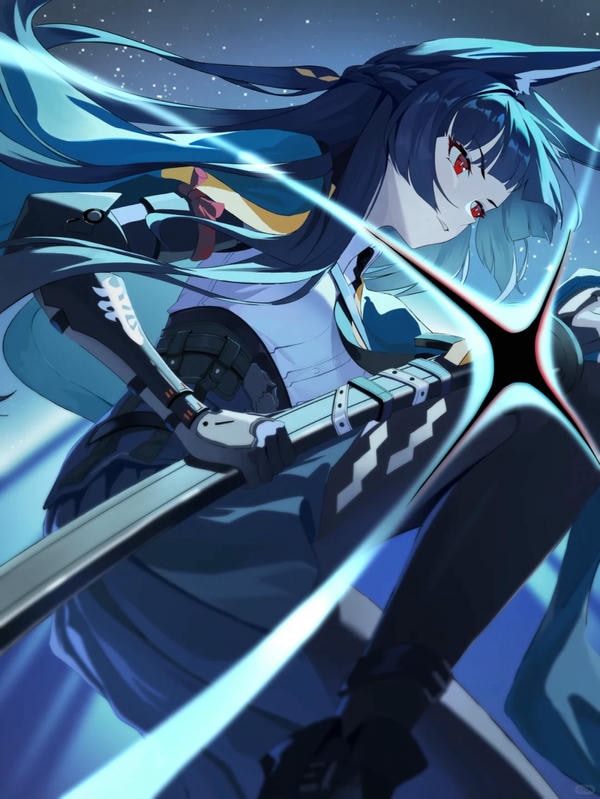 ảnh anime nữ cầm kiếm 8