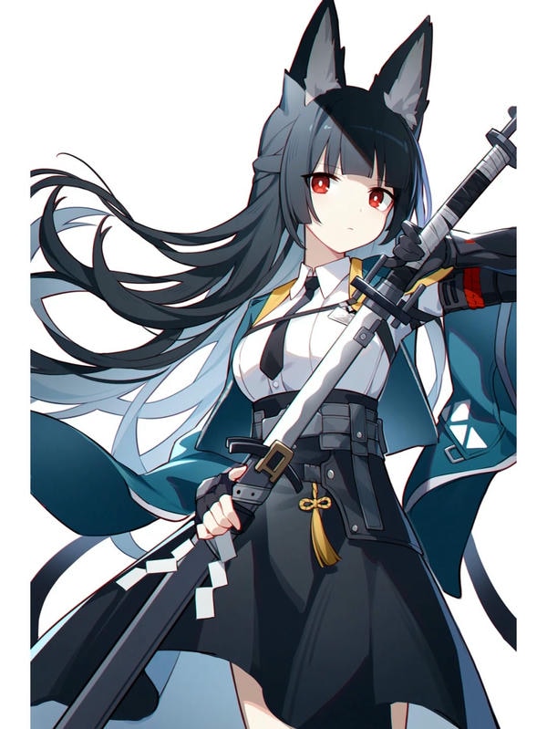 ảnh anime nữ cầm kiếm 9