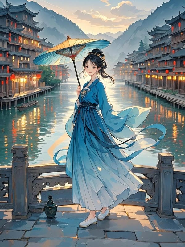 ảnh anime nữ cổ trang 16