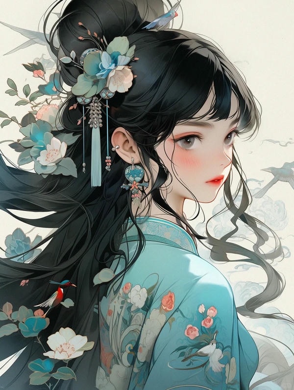 ảnh anime nữ cổ trang 23