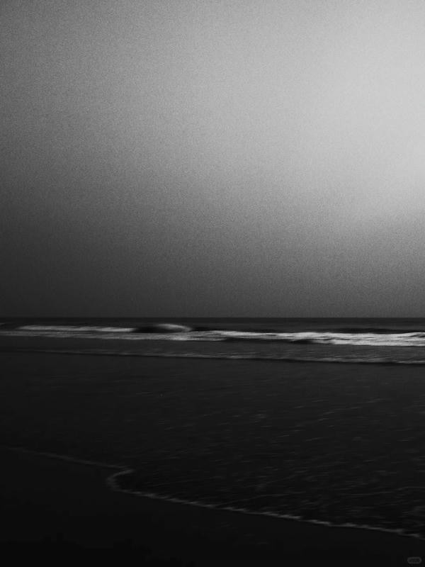 ảnh biển đen trắng 1