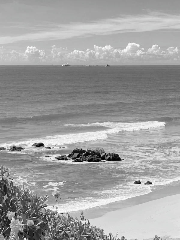 ảnh biển đen trắng 25